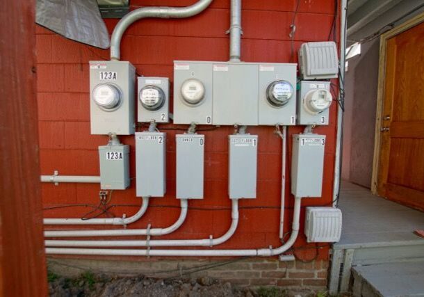 Exterior Electric Meters